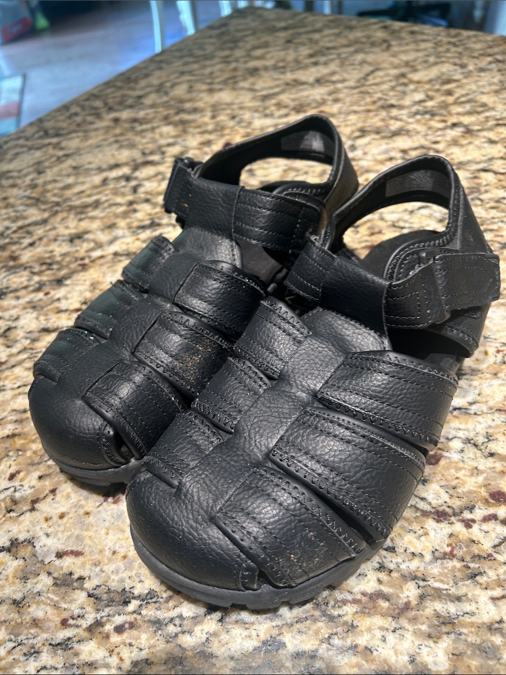 Sonoma Black Men's Closed-Toe Fisherman Sandals